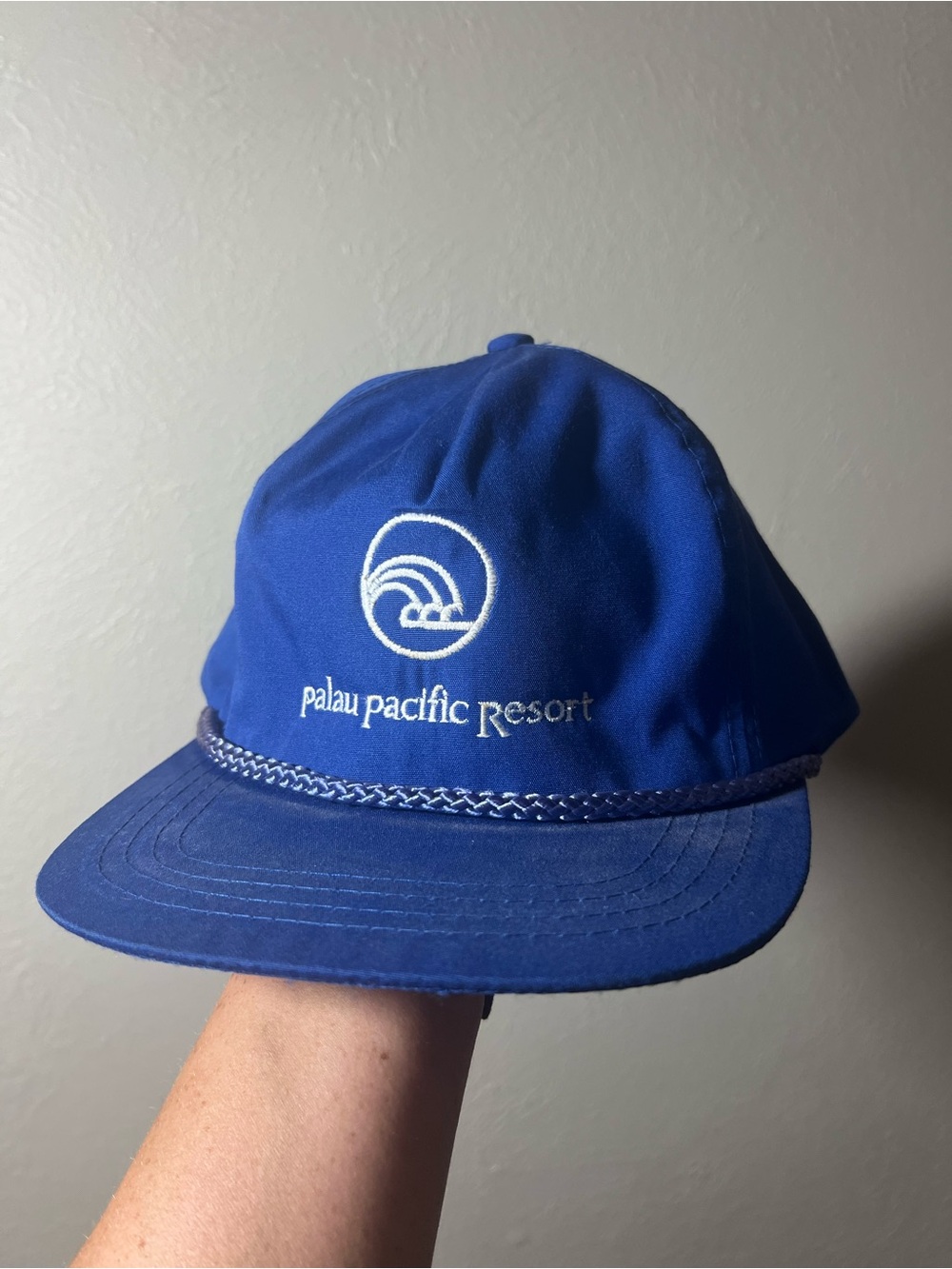 Blue Palau Pacific Resort Vintage Snapback Hat